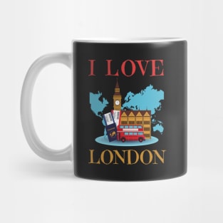 I Love London UK Travel more Wanderlust love Explore the city travel London souvenir Mug